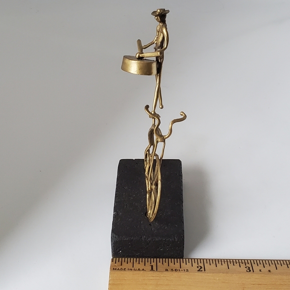 Bronze Sculpture on Lava Made in Greece by George Roumanas of Sonata Gallery - Picture 12 of 12